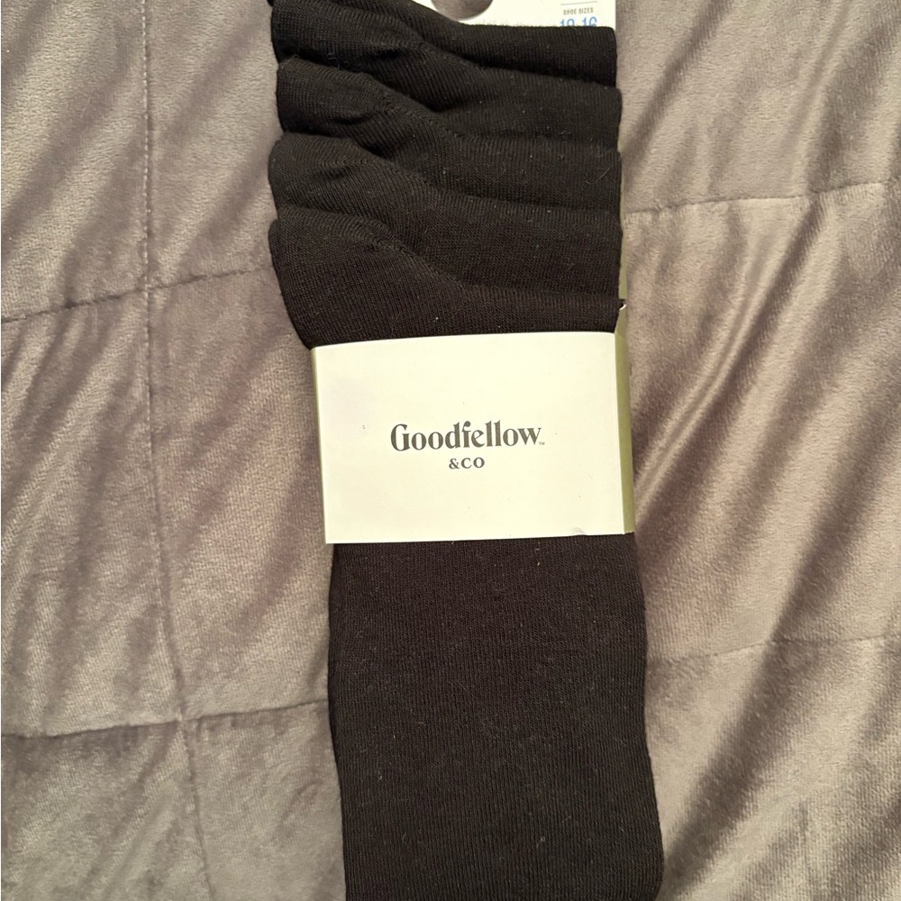Goodfellow & Co men’s five pairs crew dress socks shoe size 13-16